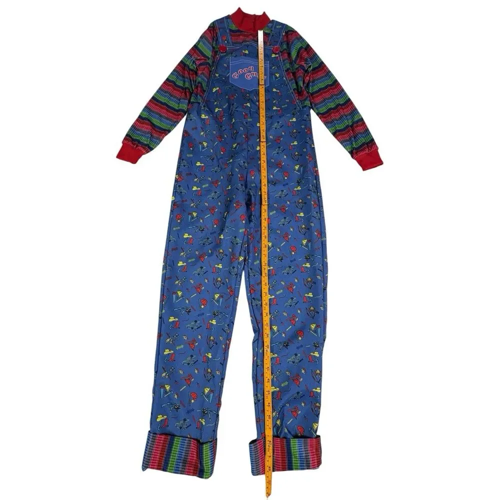 Chucky Childs Play Children’s Halloween Costume Jumpsuit & Mask Size Large 12-14